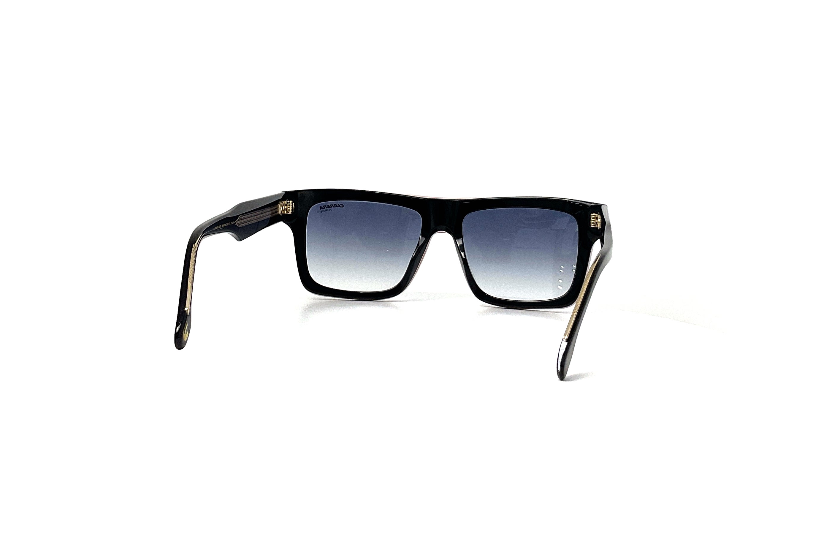 Carrera 305/S Sunglasses - Striped Black Frame UV Protection for Men & Women | Perfect for Driving, Running, and Outdoor Activities