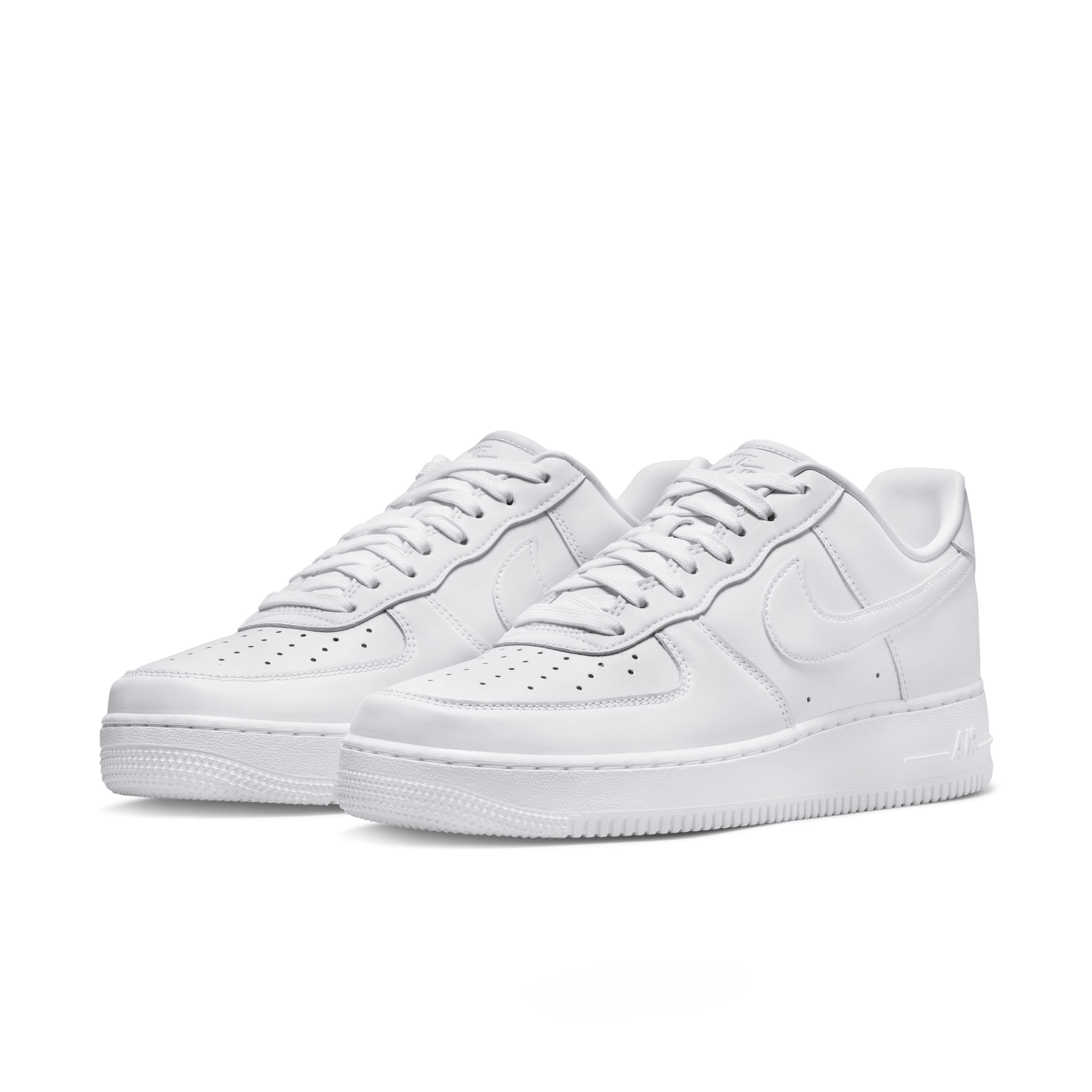 Nike Air Force 1 '07 Fresh White Sneakers - Men's/Women's Basketball Shoes for Casual Wear & Street Style Fashion