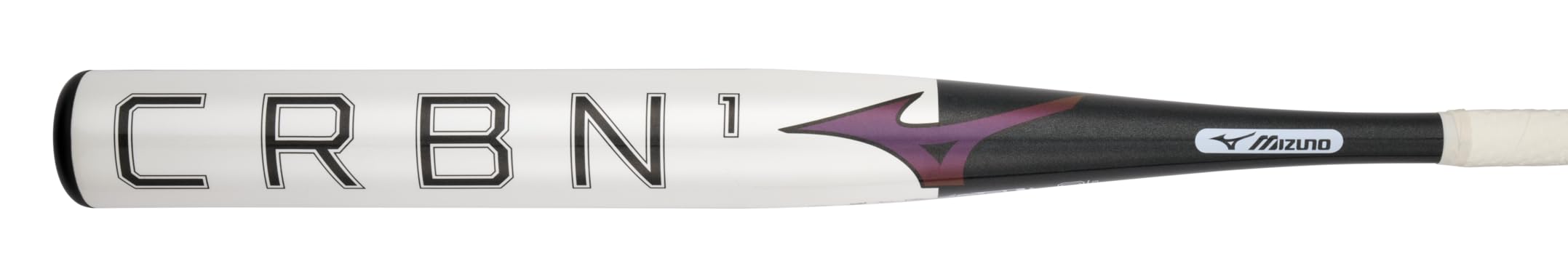 Mizuno CRBN1 Fastpitch Softball Bat (-10 Drop) | Women's Composite Fastpitch Bat | White & Black Color | 32 Inch Length | Perfect for Competitive Fastpitch Games & Tournaments