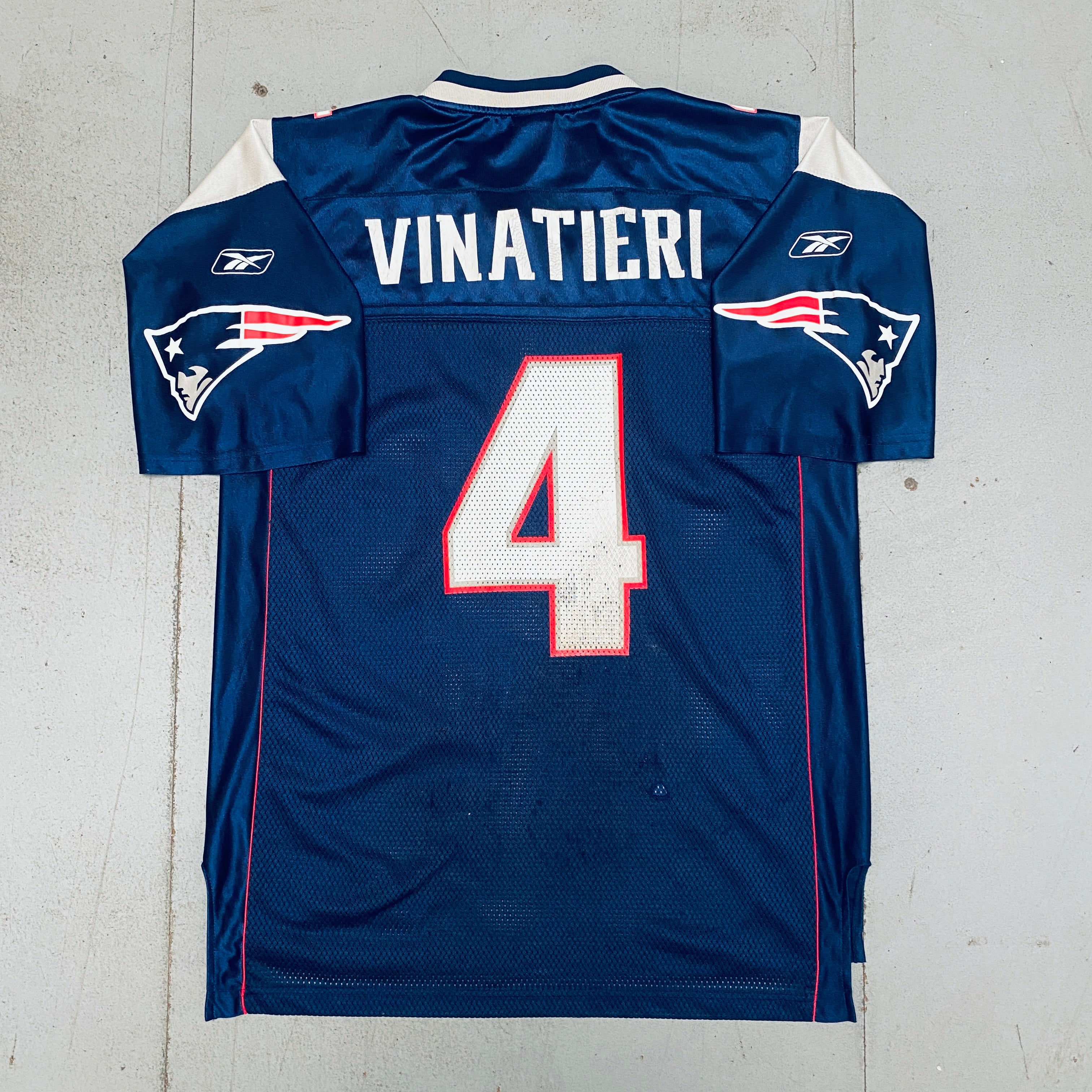 New England Patriots Adam Vinatieri 2002/03 Men's Jersey - Authentic NFL Football Jersey for Fans & Collectors - Perfect for Game Day, Tailgating & Sports Memorabilia Display