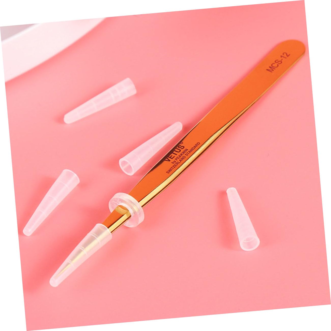Mikinona 30pcs Silicone Lash Tweezers Covers - Eyelash Extension Forceps Tip Protectors for Professional & Home Use | Beauty Salon, DIY Lash Kit Accessories