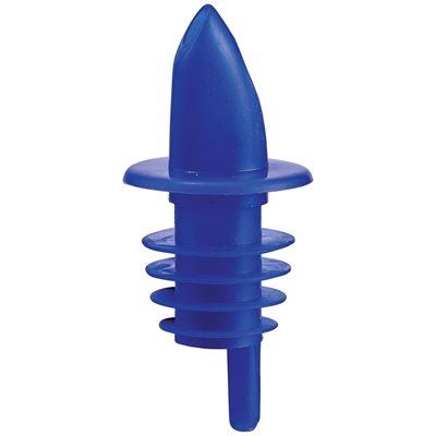 Winco Free Flow Pourer - Blue (12-Pack) | Fast & Drip-Free Liquor Pour Spout for Bars, Restaurants & Home Bartending