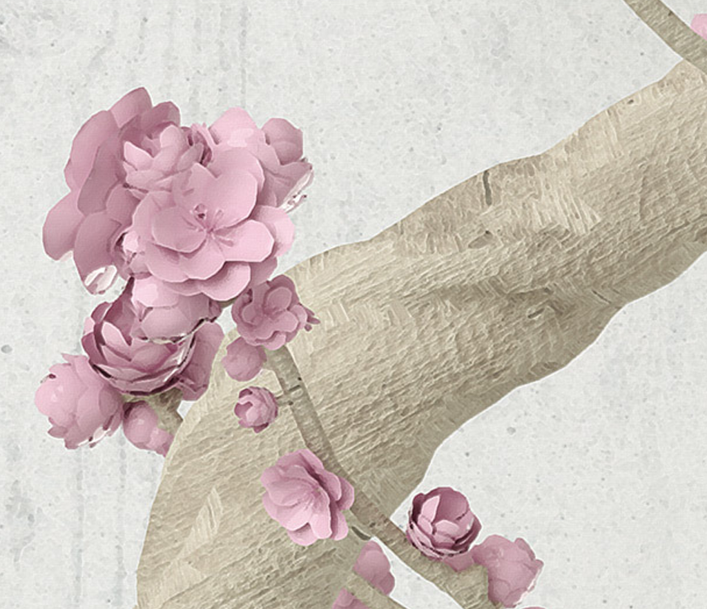 Large Pink 3D Tree Wallpaper Murals - Transform Your Walls with Stunning Nature Decor | Perfect for Bedroom, Living Room & Nursery
