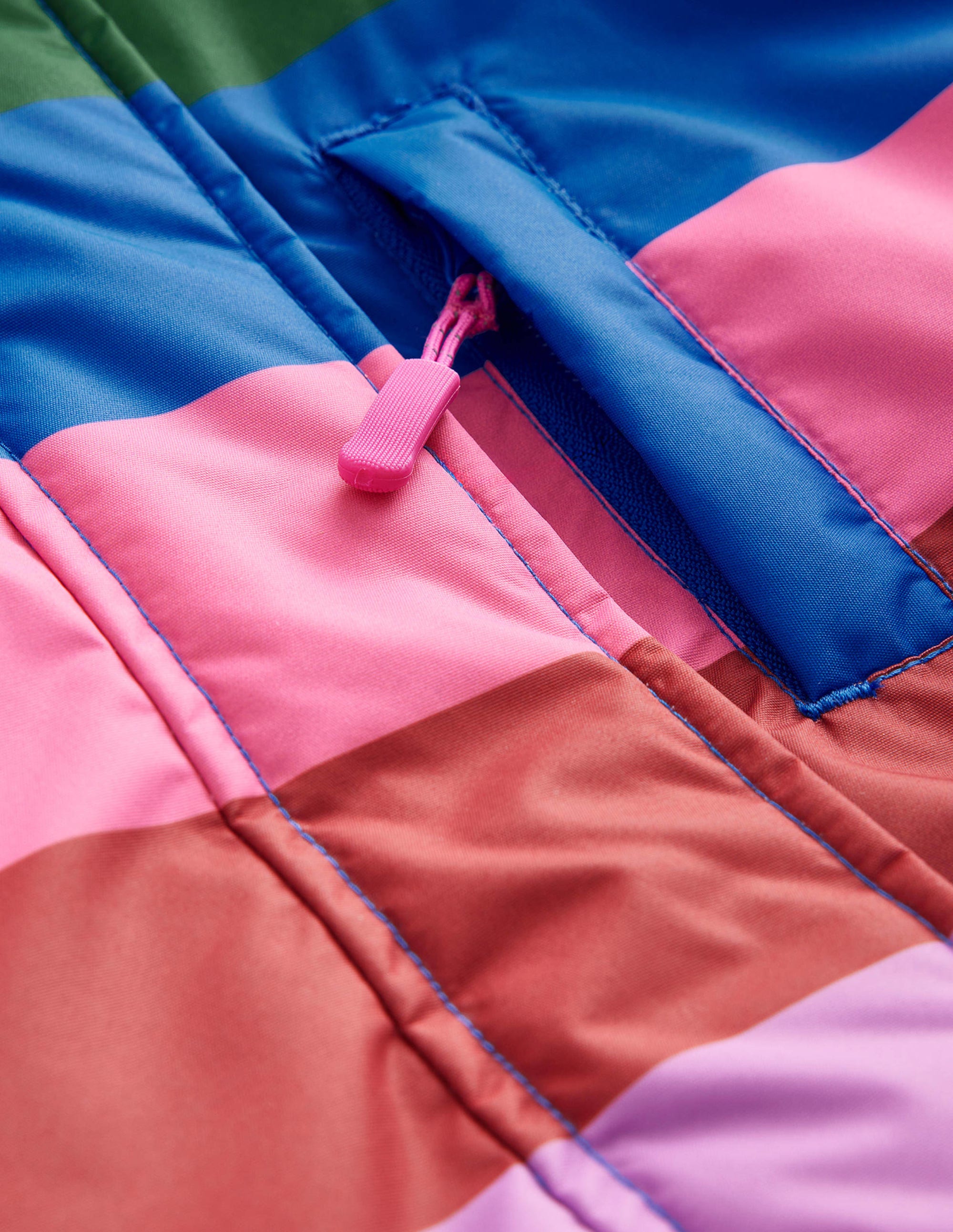 All-Weather Waterproof Jacket for Men & Women - Windproof Raincoat with Multi-Stripe Design - Perfect for Hiking, Camping & Outdoor Adventures
