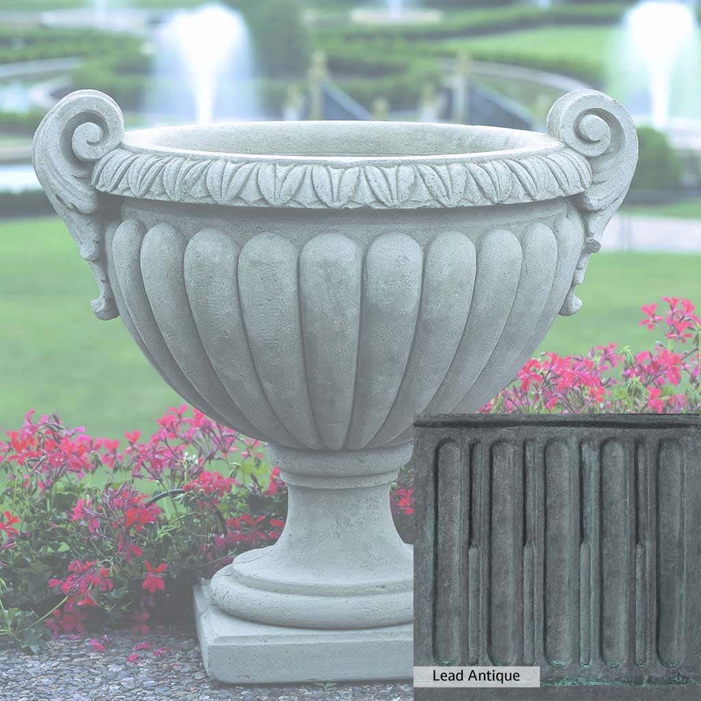 Campania International Longwood Volute Handle Urn - Elegant Garden Planter for Outdoor Decor, Patio, and Landscape Design