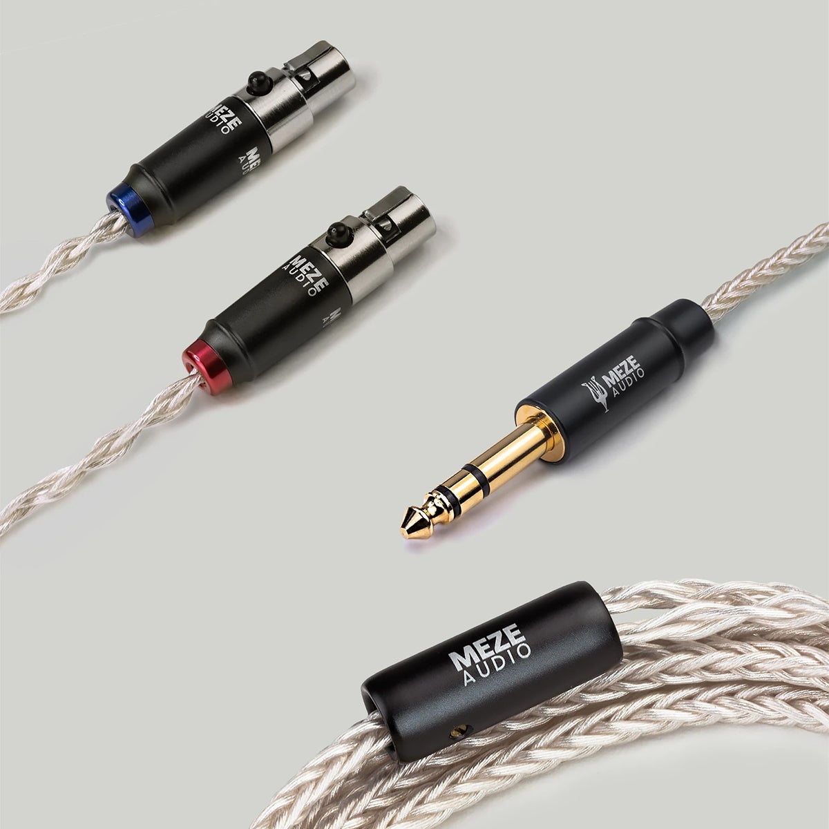 Premium Meze Mini XLR Silver Plated PCUHD Audio Cable for Elite & Empyrean Headphones - Open Box - Perfect for Audiophiles & Studio Recording