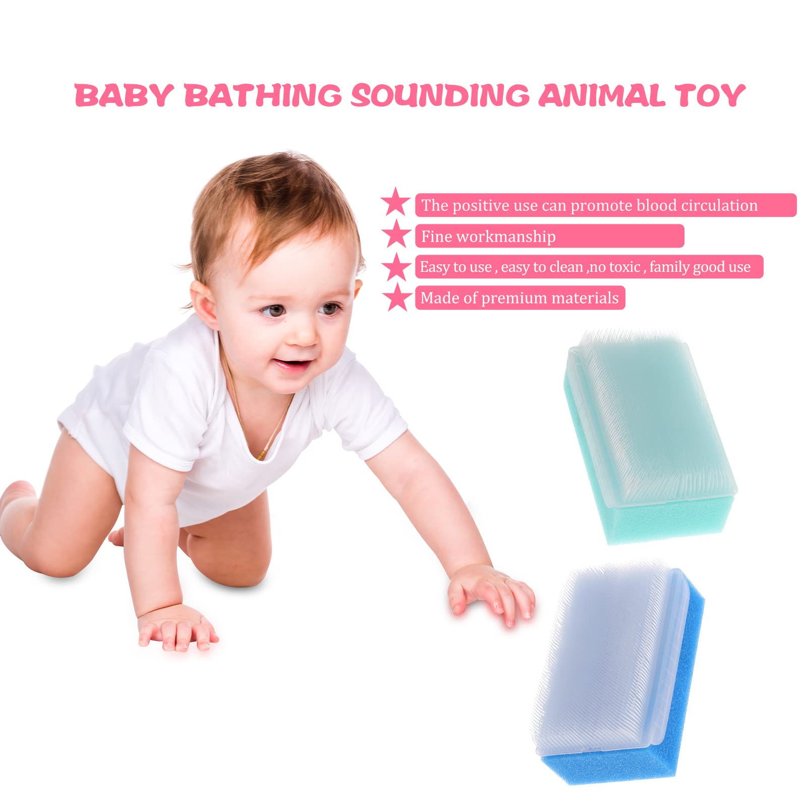 HEALLILY 3-Piece Sensory Brush Set for Toddlers & Kids - Soft Autism Sensory Processing Tools, Infant Hair Scalp Massager & Surgical Scrub Brush - Perfect for Sensory Therapy, Bath Time & Hand Washing