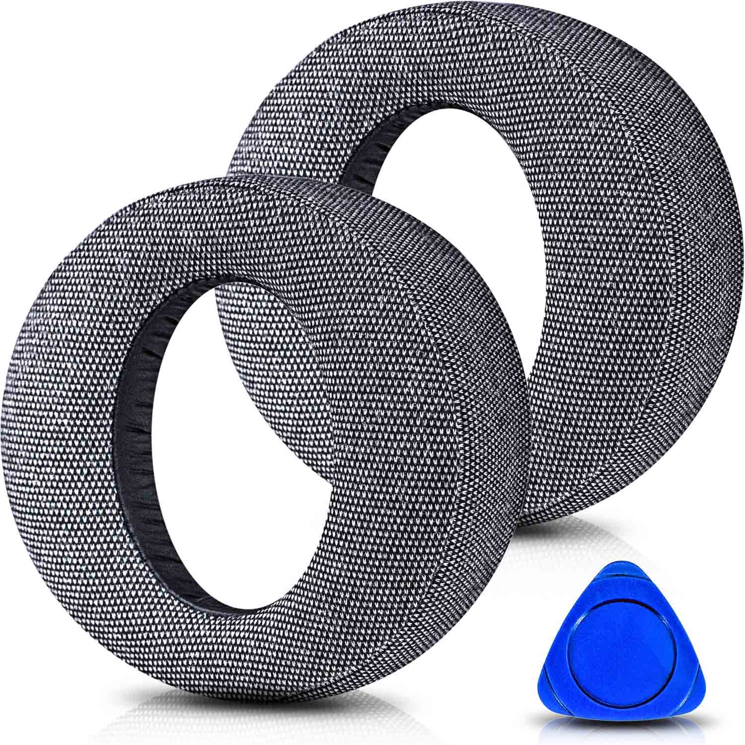 Replacement Ear Cushions for PS5 Pulse 3D Headset - Gray Soft Memory Foam Ear Pads Compatible with Playstation 5 - Enhance Gaming Comfort for Long Sessions & Noise Isolation