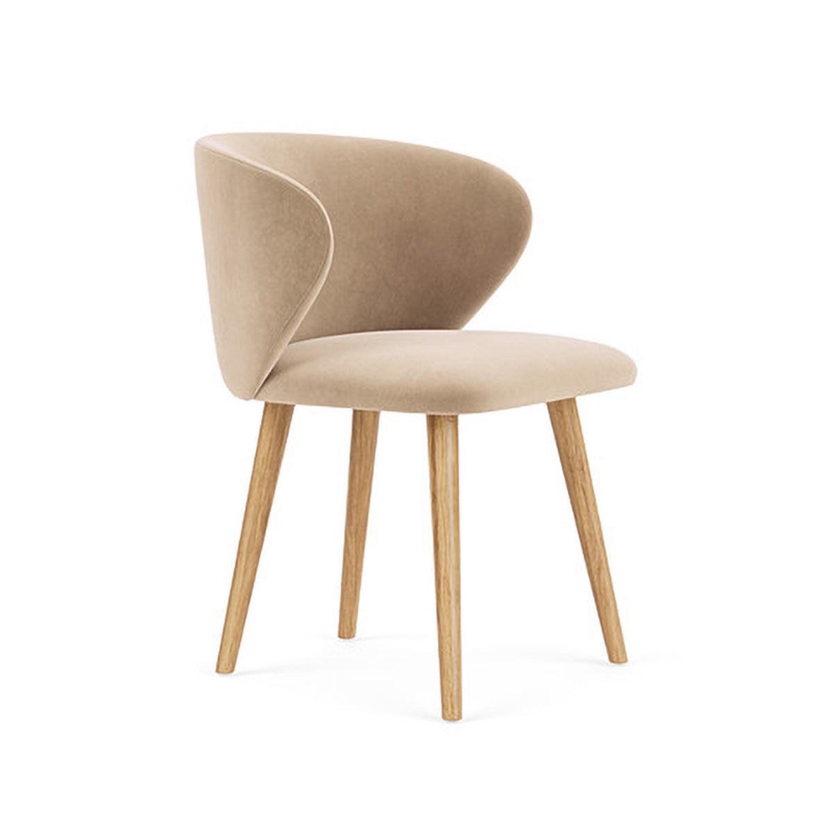 Ellie Velvet Dining Chair - Upholstered Modern Accent Chair for Kitchen, Dining Room & Home Decor - Soft & Comfortable Seating for Entertaining & Relaxing
