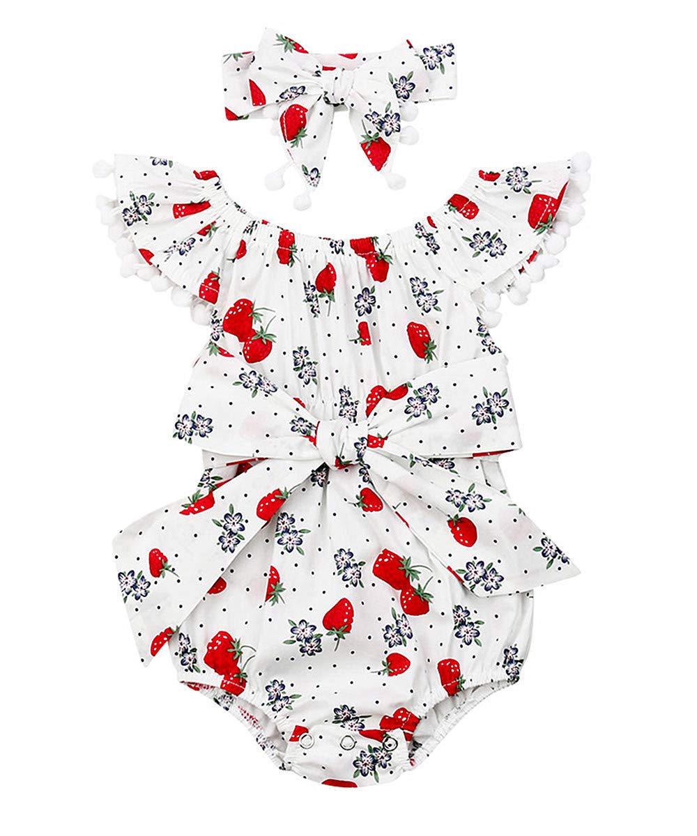 Newborn Baby Girl & Boy Romper Outfit Set - Letter Print Bodysuit + Bloomer Shorts for Summer | Cute Infant Clothes for Photoshoots, Parties & Daily Wear
