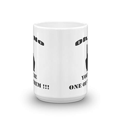 APASIN Funny Coffee Mug - Unique Ceramic Novelty Holiday Christmas Hanukkah Gift for Men & Women - 15oz Tea & Coffee Cup - Perfect for Office, Home Use & Gift Giving