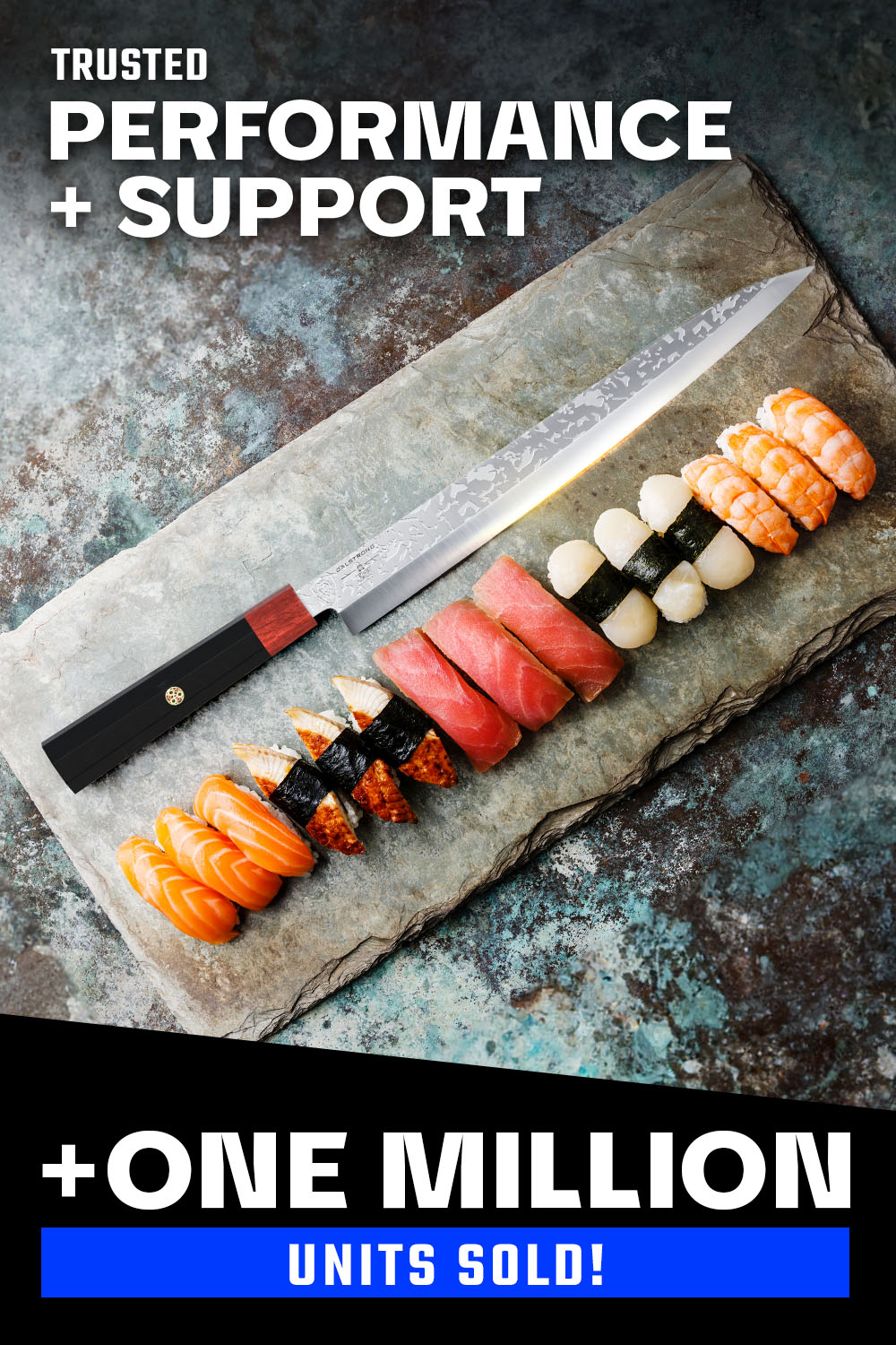 Premium Yanagiba & Sushi Knife 10.5 Inch - Professional Single Bevel Japanese Sashimi Knife - Dalstrong Ronin Series - Perfect for Sushi Chefs & Home Cooking Enthusiasts
