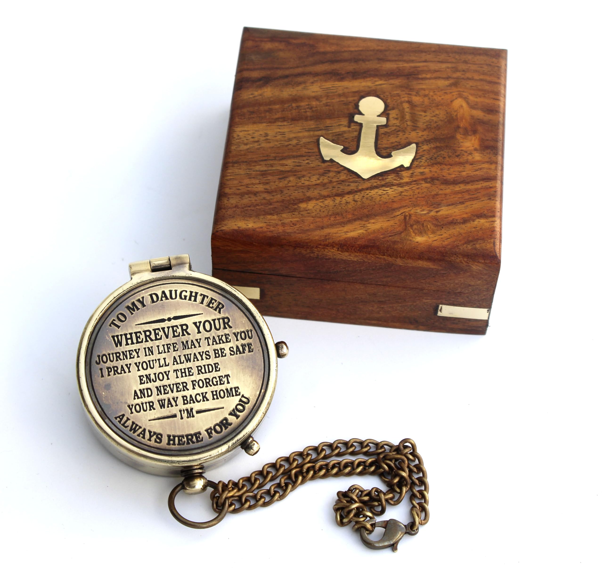 Graduation Gifts for Daughter - Personalized Birthday & Confirmation Presents - Engraved Camping Compass for Outdoor Adventures | Perfect for Hiking, Travel & Special Occasions