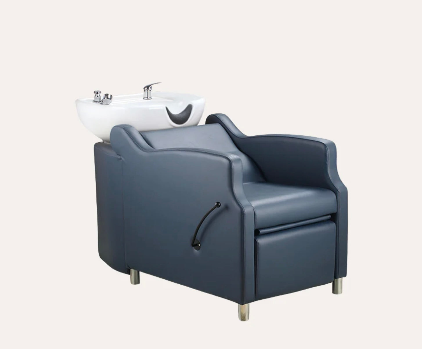 Amare Salon Shampoo Bowl & Chair - Professional Hair Washing Station for Salons & Barbershops - Perfect for Hair Styling, Washing & Conditioning Treatments