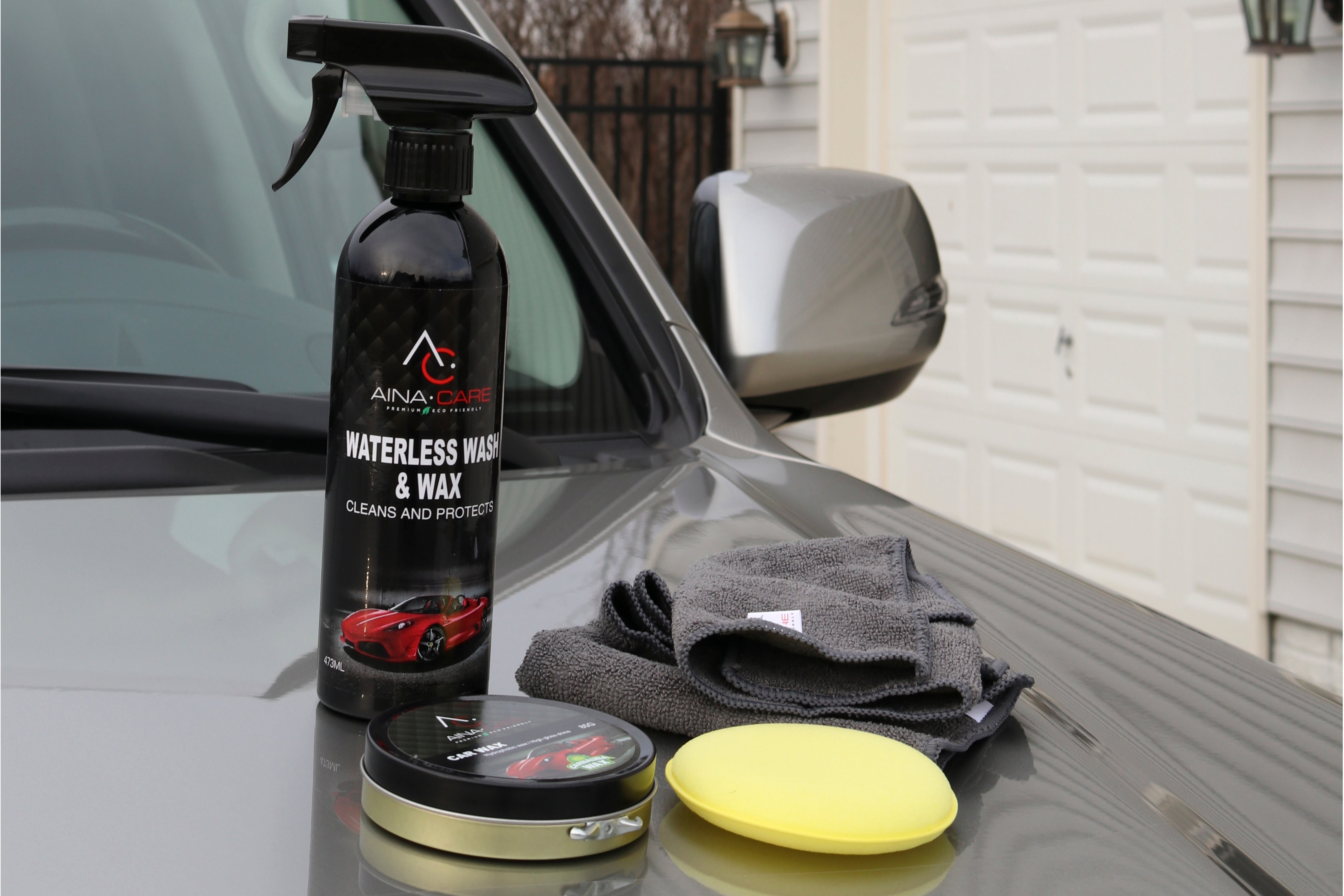 Premium Car Wash & Wax Kit - Complete Car Care Solution for Shine & Protection - Perfect for Home, Auto Detailing & Professional Use