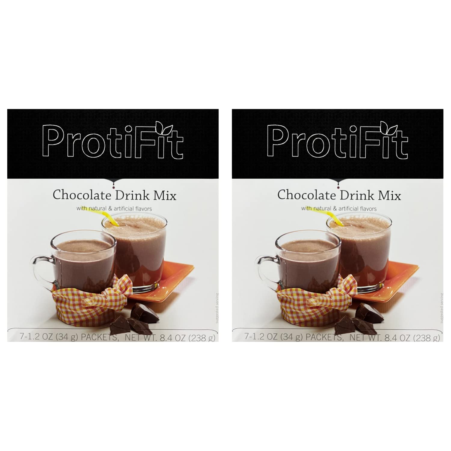 High Protein Hot or Cold Chocolate Drink Mix 2 Pack - 18g Protein, Low Fat, Low Carb, Low Sugar, Ideal Protein Compatible - Perfect for Post-Workout Recovery, Weight Management & Healthy Lifestyle