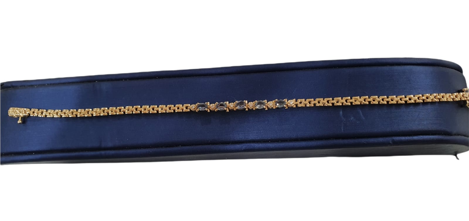 14K Yellow Gold Alexandrite Bracelet for Women | Elegant Adjustable Chain Jewelry Gift for Birthday, Anniversary & Special Occasions