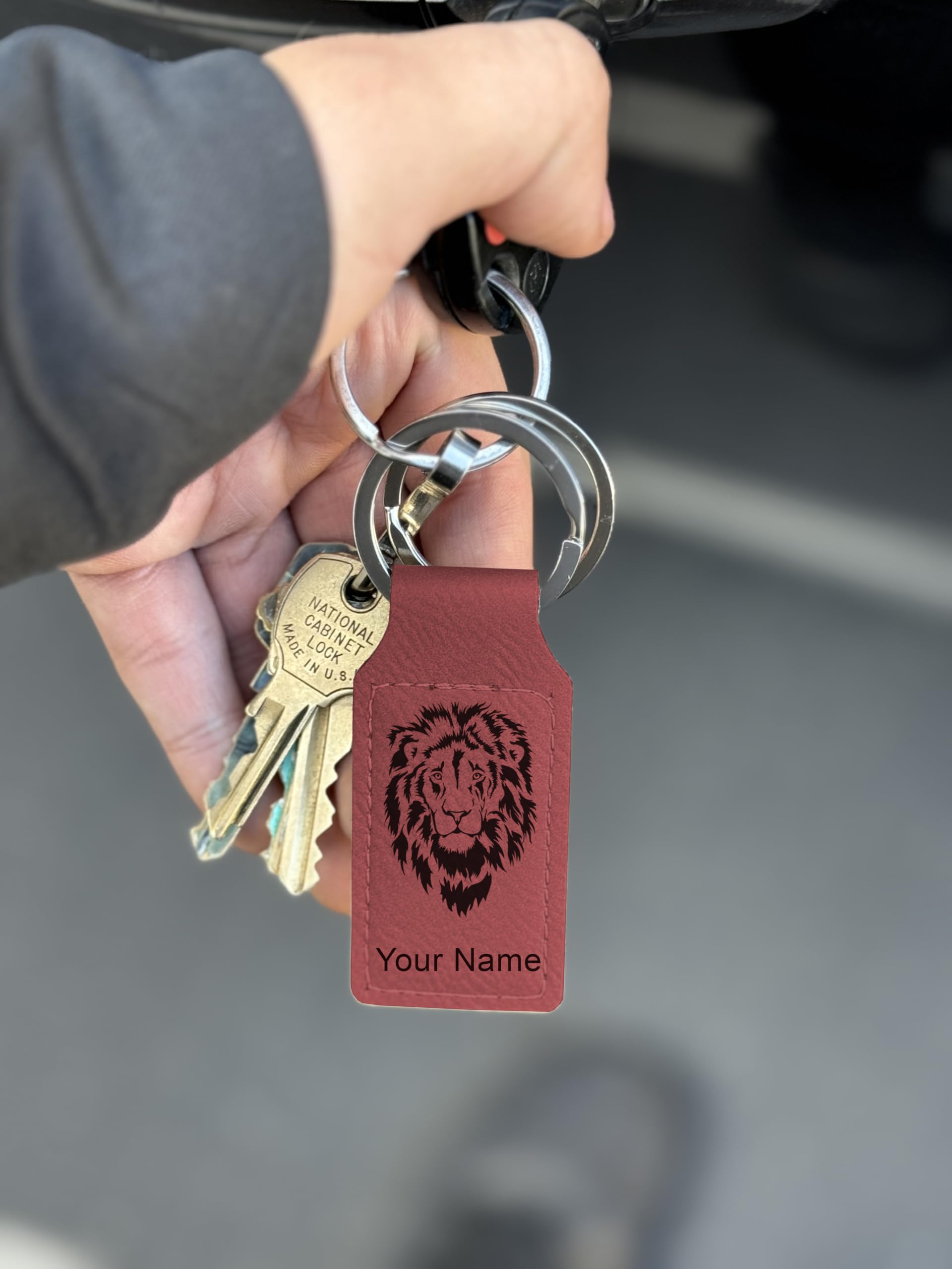 Personalized Engraved Rectangle Keychain for Disc Golf - Custom LaserGram Keychain for Sports Enthusiasts - Perfect for Gifts, Tournaments & Outdoor Activities