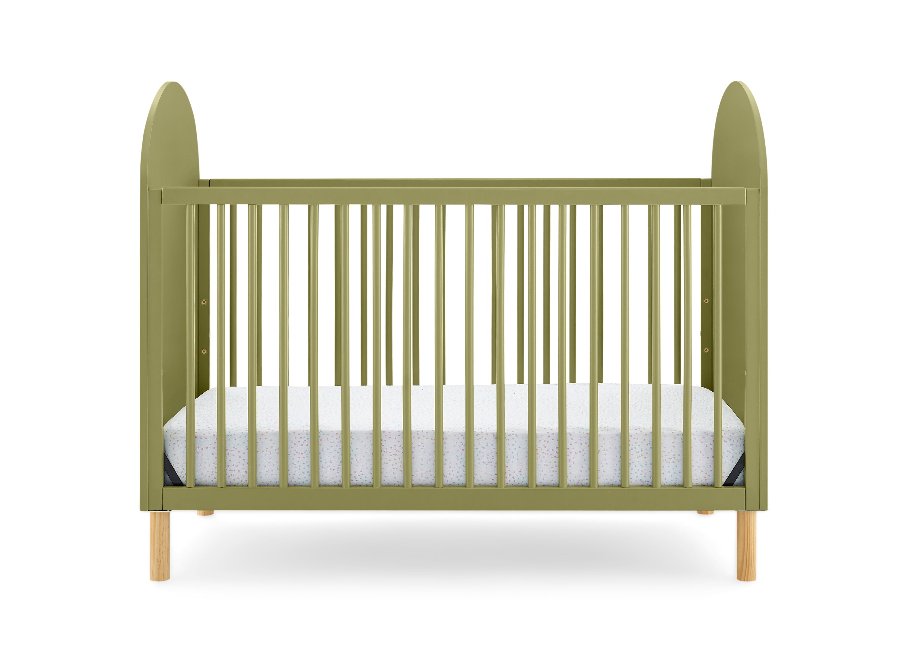 Reese 4-in-1 Convertible Baby Crib - Toddler Bed, Daybed & Full-Size Bed | Safe & Stylish Nursery Furniture for Newborns to Teens | Perfect for Small Spaces & Growing Families