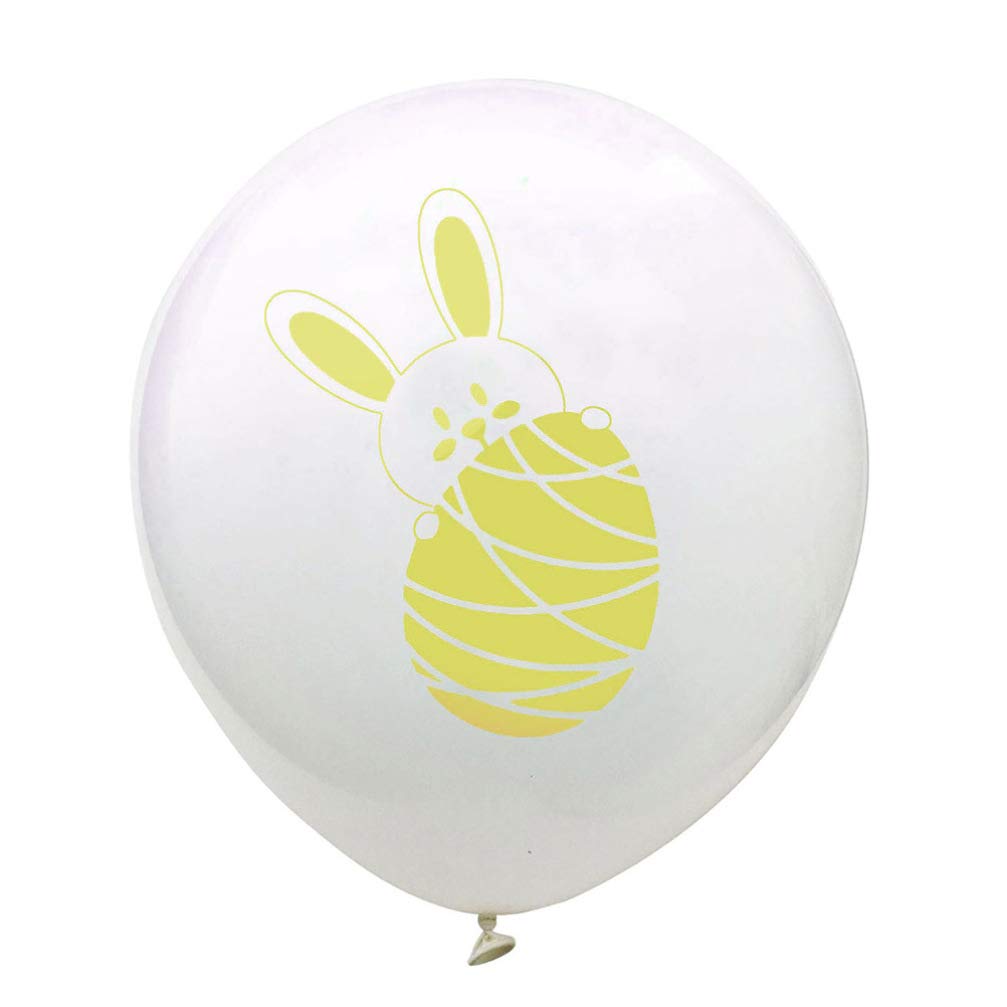 PRETYZOOM 18-Piece Easter Decorations Set - Bunny Ornaments, Large Rabbit Balloons, Aluminum Foil Party Supplies for Easter, Birthday & Spring Celebrations - Perfect for Home Decor, Party Backdrops & Festive Gatherings