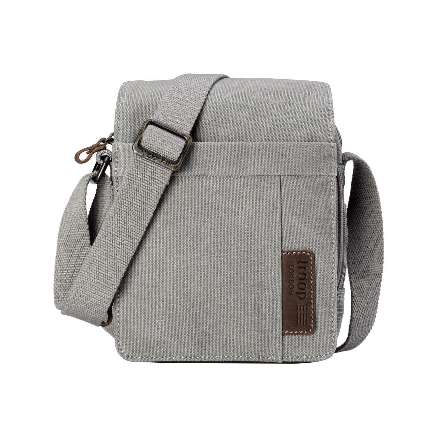 Troop London Classic Canvas Crossbody Bag for Men & Women - Stylish & Durable Messenger Bag for Travel, Work & Everyday Use