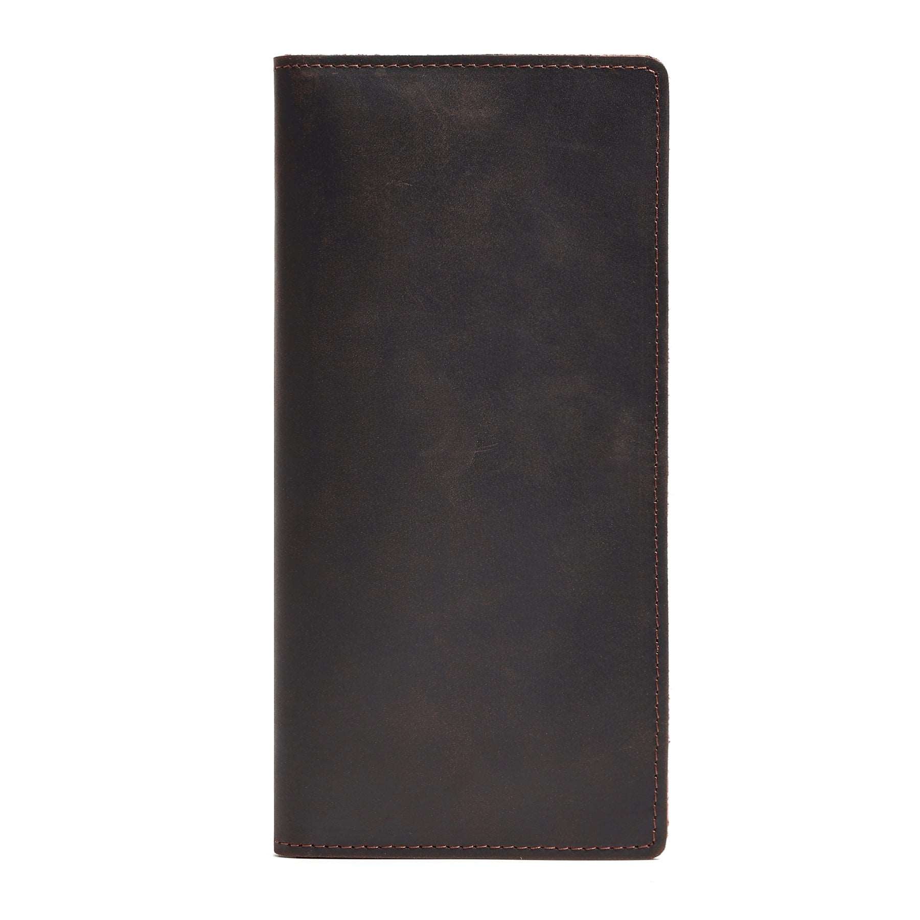 Vintage Distressed Leather Long Wallets for Men - Slim RFID Blocking Bifold Wallet with Multiple Card Slots - Perfect for Everyday Use, Travel & Business
