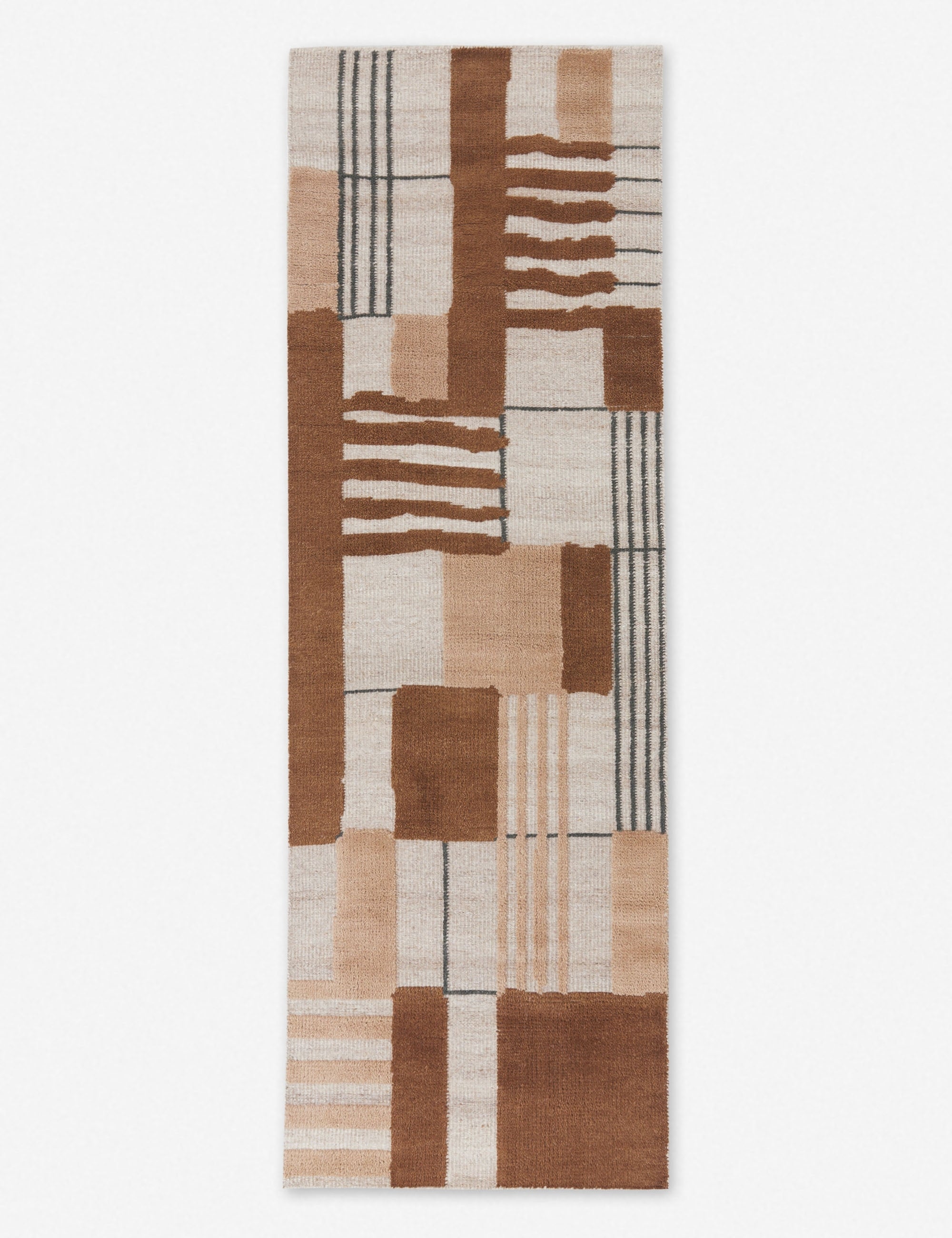 Hand Knotted Wool Rug Swatch 18