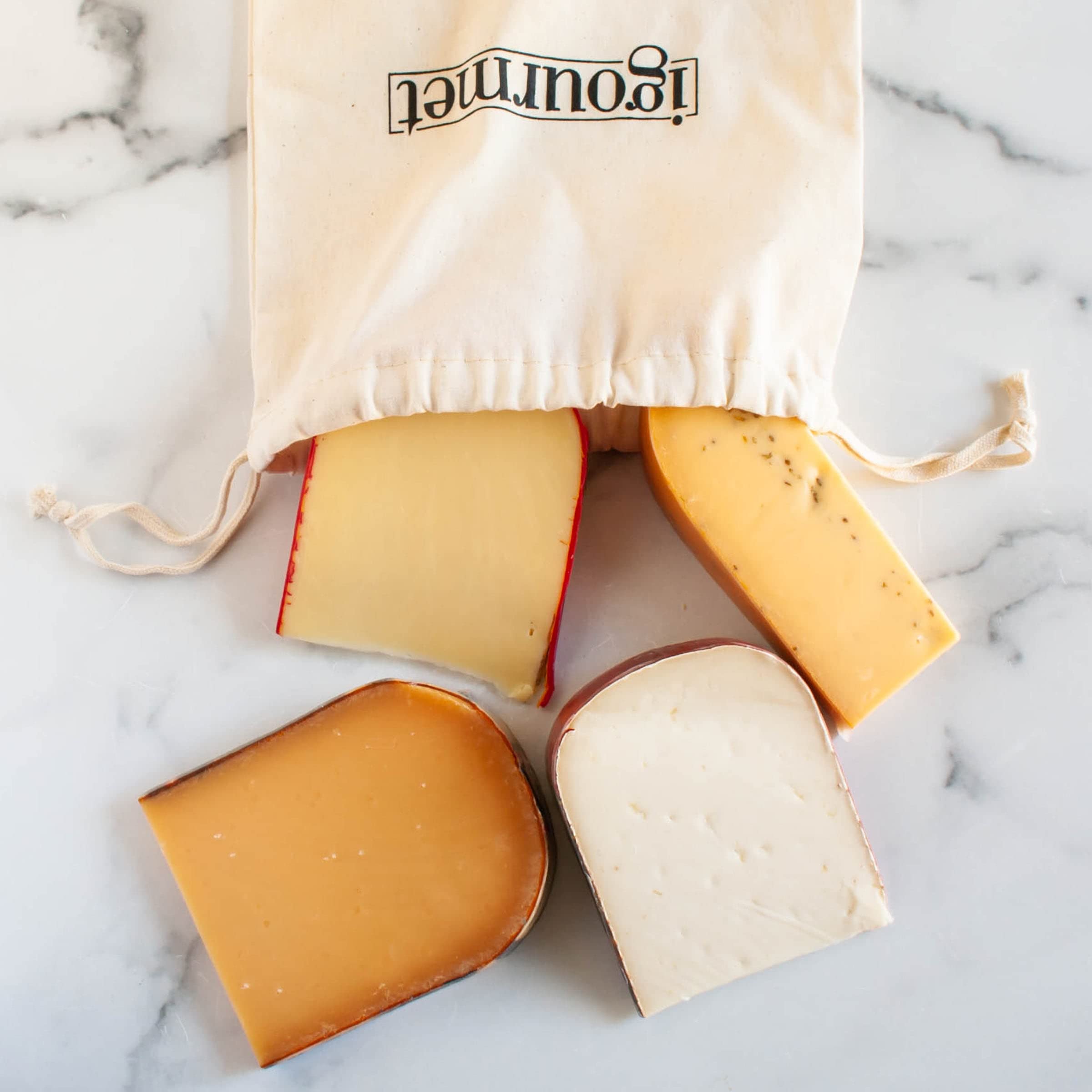 Premium Dutch Cheese Gift Box - Aged Beemster Gouda, Leyden, Dorothea & Red Wax Gouda Cheese Assortment | Gourmet Cheese Board, Wine Pairing & Charcuterie Platter