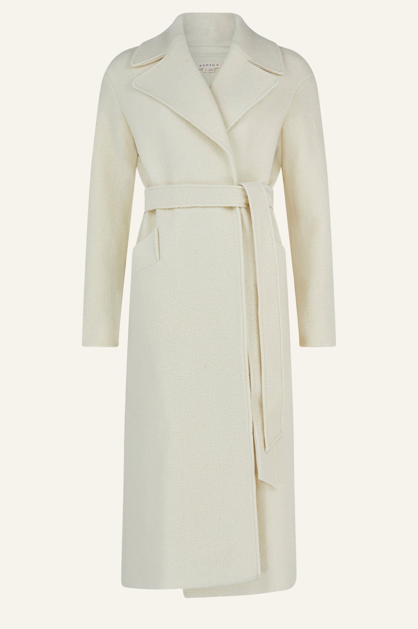 Premium Women's Wool Coat in Cream - Warm & Stylish Winter Outerwear for Casual & Formal Occasions