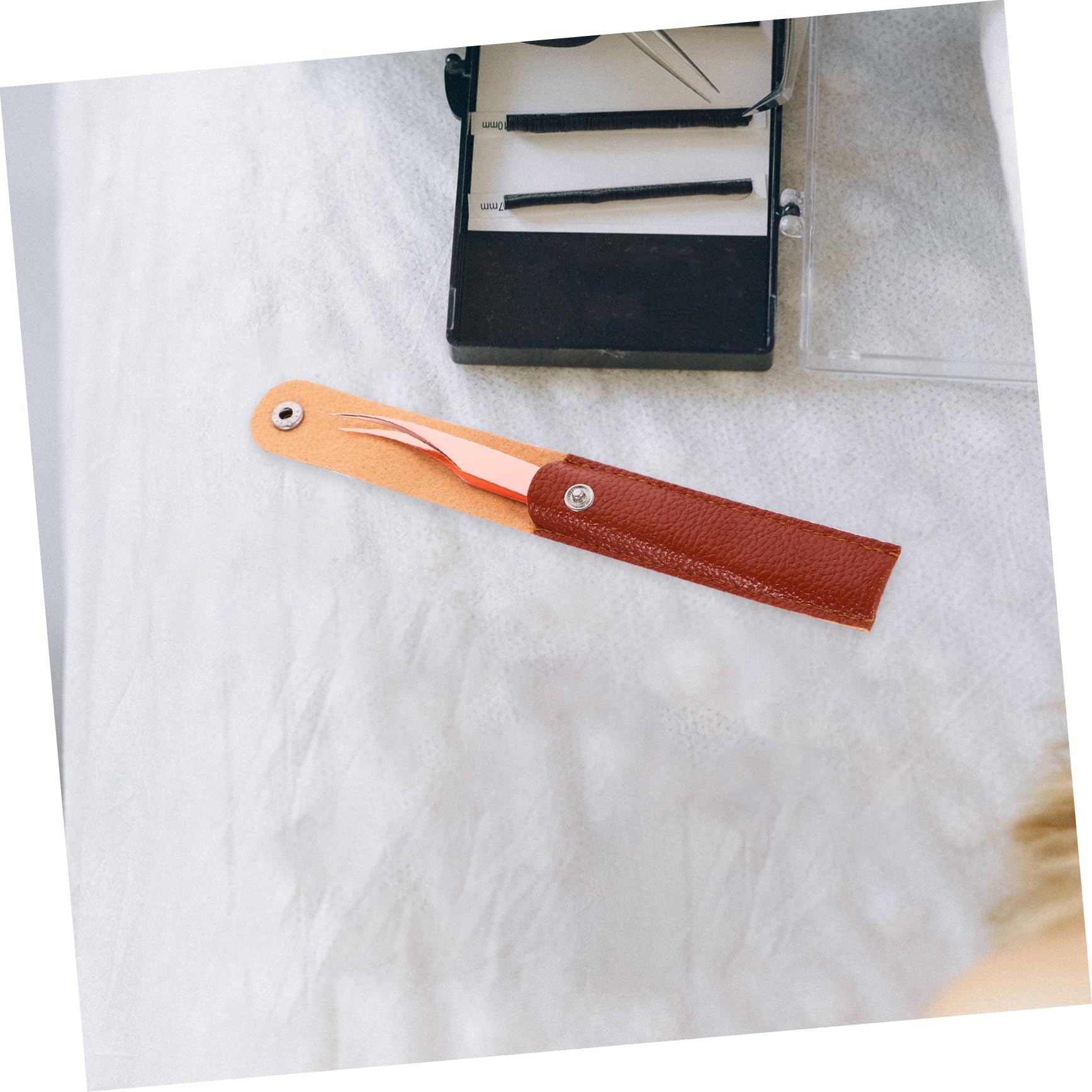 Professional Stainless Steel Eyelash Extension Tweezers Set - Straight & Curved Tips for Precise Lash Application | Perfect for Salon, Home Use & DIY Beauty