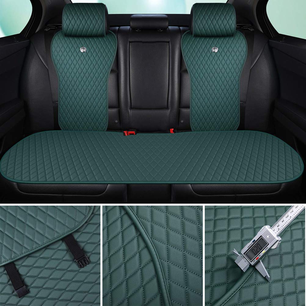 Premium Red Rain Universal Leather Car Seat Covers - 11-Piece Set (Army Green) for Cars, Trucks & SUVs | 2/3 Seat Protection | Durable & Stylish for Daily Commute, Road Trips & Off-Road Adventures