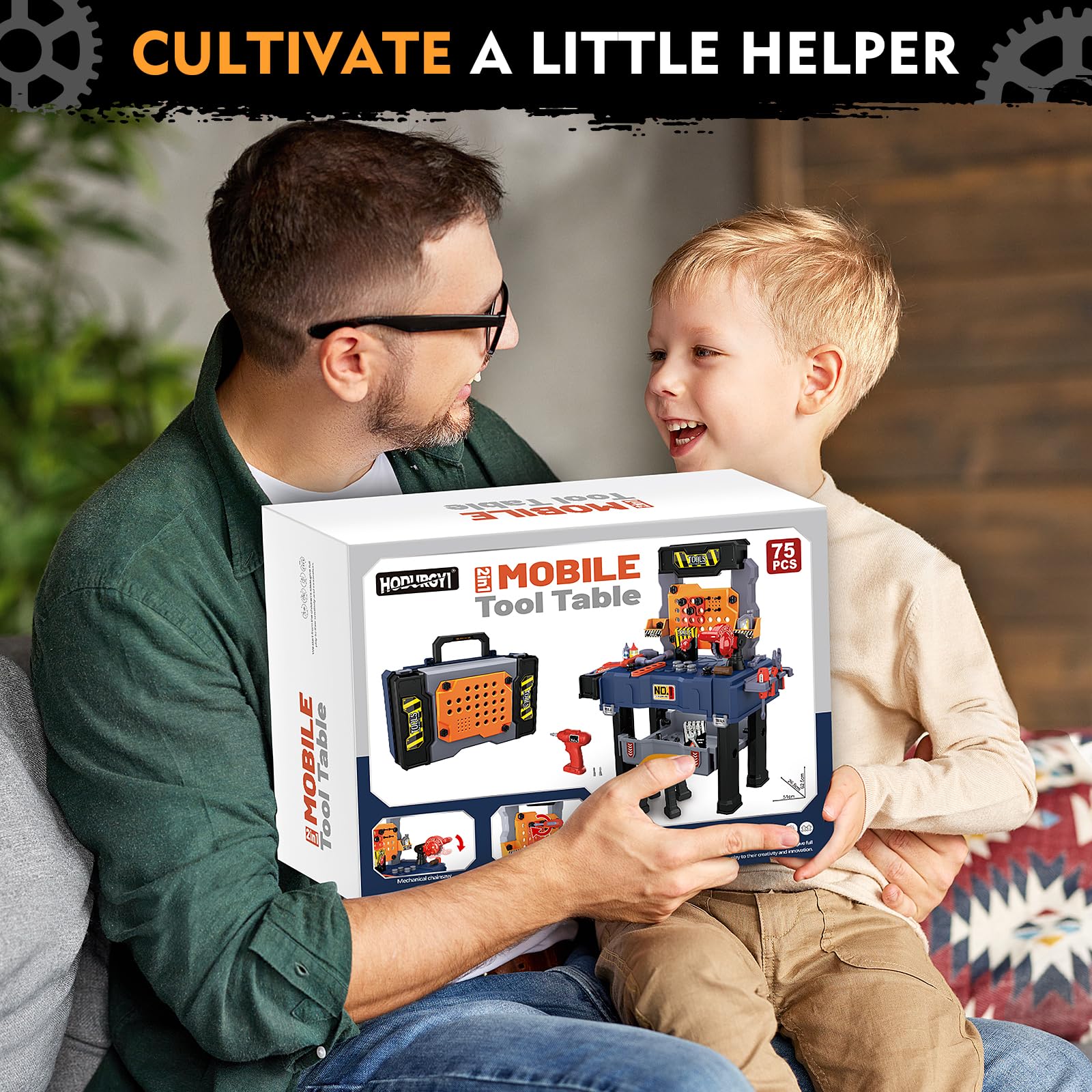 **Kids Tool Bench Set with Electric Drill & Chair - Construction Toy for Boys & Girls Ages 3-5 - Christmas & Birthday Gift - Transformable Tool Box for Pretend Play - Perfect for DIY & Role-Playing Fun**