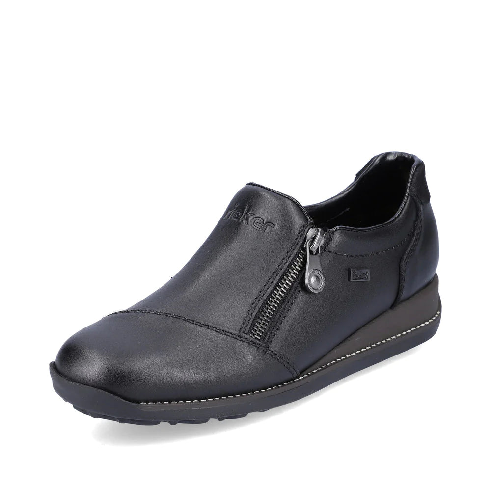 Rieker 44265 Black Women's Comfortable Casual Shoes for Walking, Work & Everyday Wear