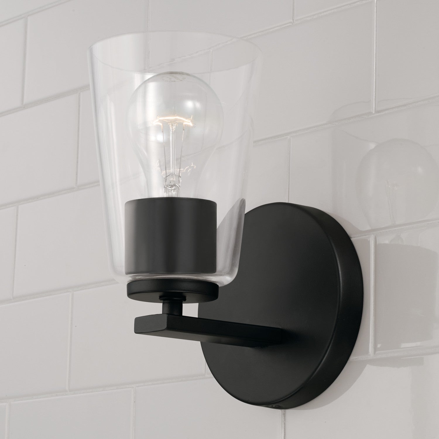 Capital Lighting One Light Wall Sconce - Modern Brass Finish for Bedroom, Hallway & Living Room Decor