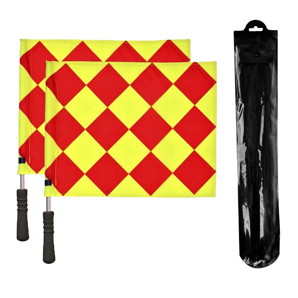 Classic Linesman Flags - High Visibility Referee Flags for Soccer, Football & Rugby - Perfect for Sports Games, Training & Officiating