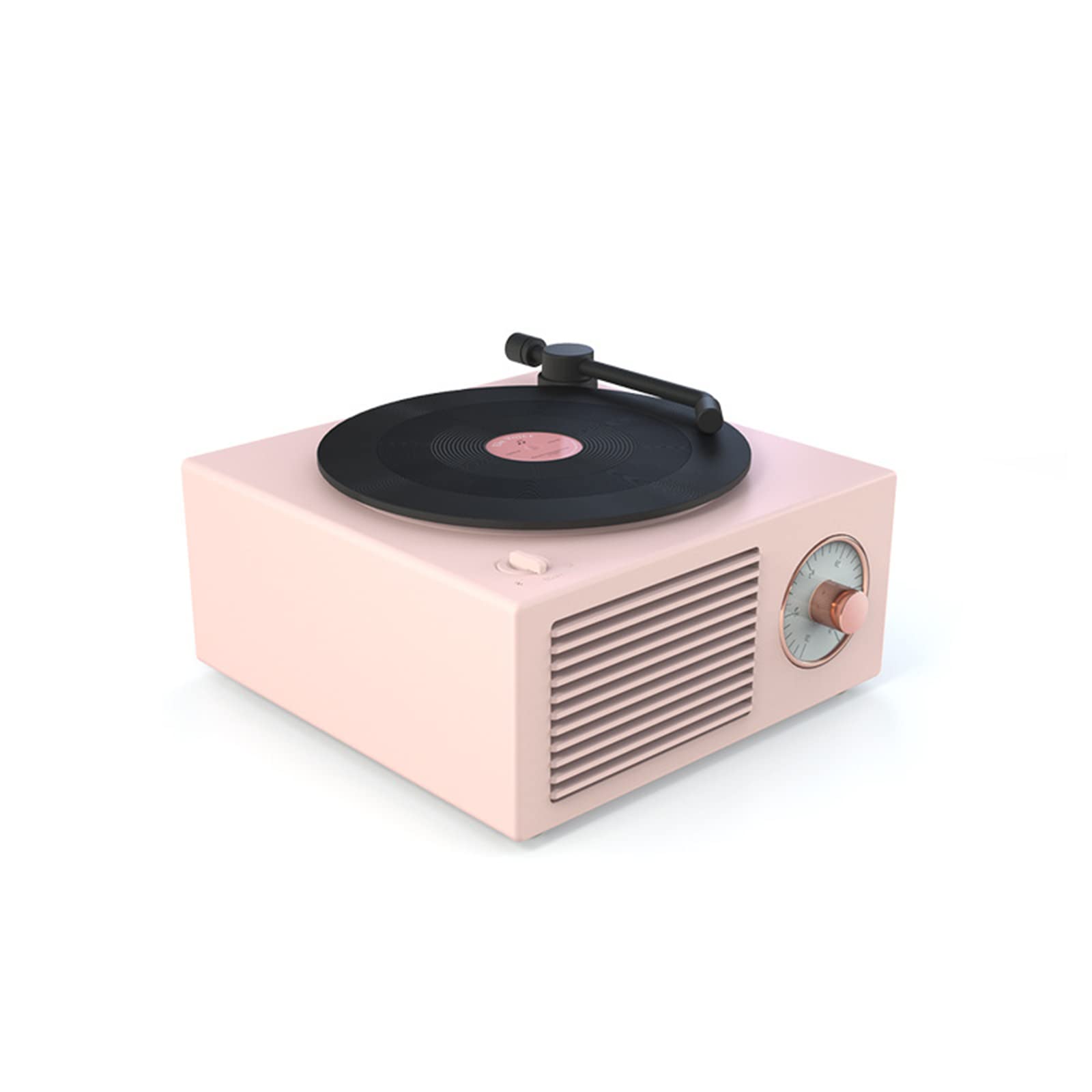Vintage Vinyl Record Player with Bluetooth - Wireless Gramophone for Home, Portable Mini Stereo Speaker, Retro Antique Design, Perfect Gift for Music Lovers (Use for Home Decor, Parties, Vintage Music Playback)