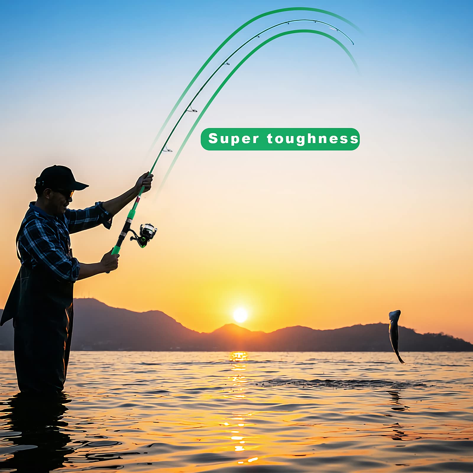 **Ultralight Telescopic Fishing Rod and Reel Combo with Tackle Bag - Portable All-in-One Fishing Gear Kit for Beginners, Adults & Kids - Perfect for Saltwater & Freshwater Fishing, Camping & Outdoor Adventures**
