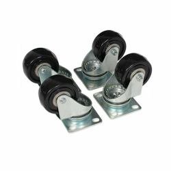 Startech 4-Piece Caster Kit for 4 Post Server Rack - Heavy Duty Wheels for Easy Mobility | Server Rack Accessories for Data Center & IT Equipment Setup