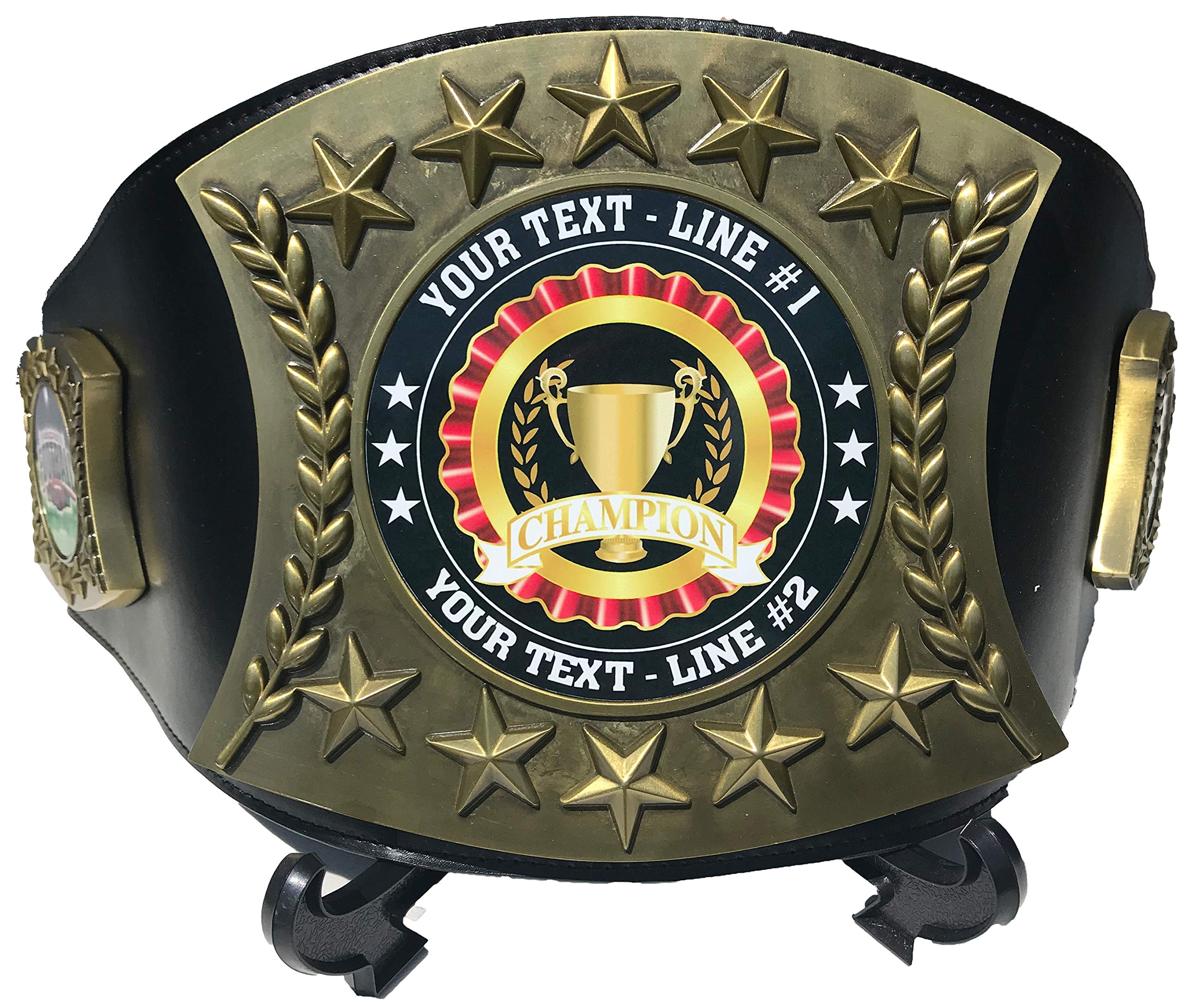 Custom Bass Fishing Trophy & Championship Leather Belt - Personalized Engraved Awards for Anglers - Perfect for Tournaments, Competitions & Outdoor Events - FCL470