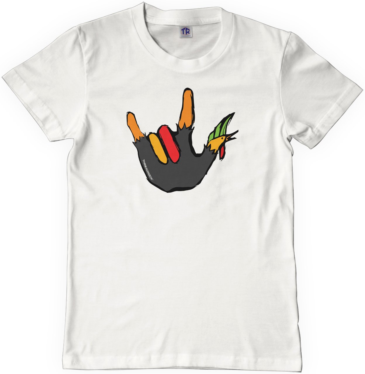 Threadrock Big Boys' Rocker Thanksgiving Hand Turkey Youth T-Shirt - Fun Holiday Graphic Tee for Boys - Perfect for Thanksgiving Celebrations, Family Gatherings & School Events