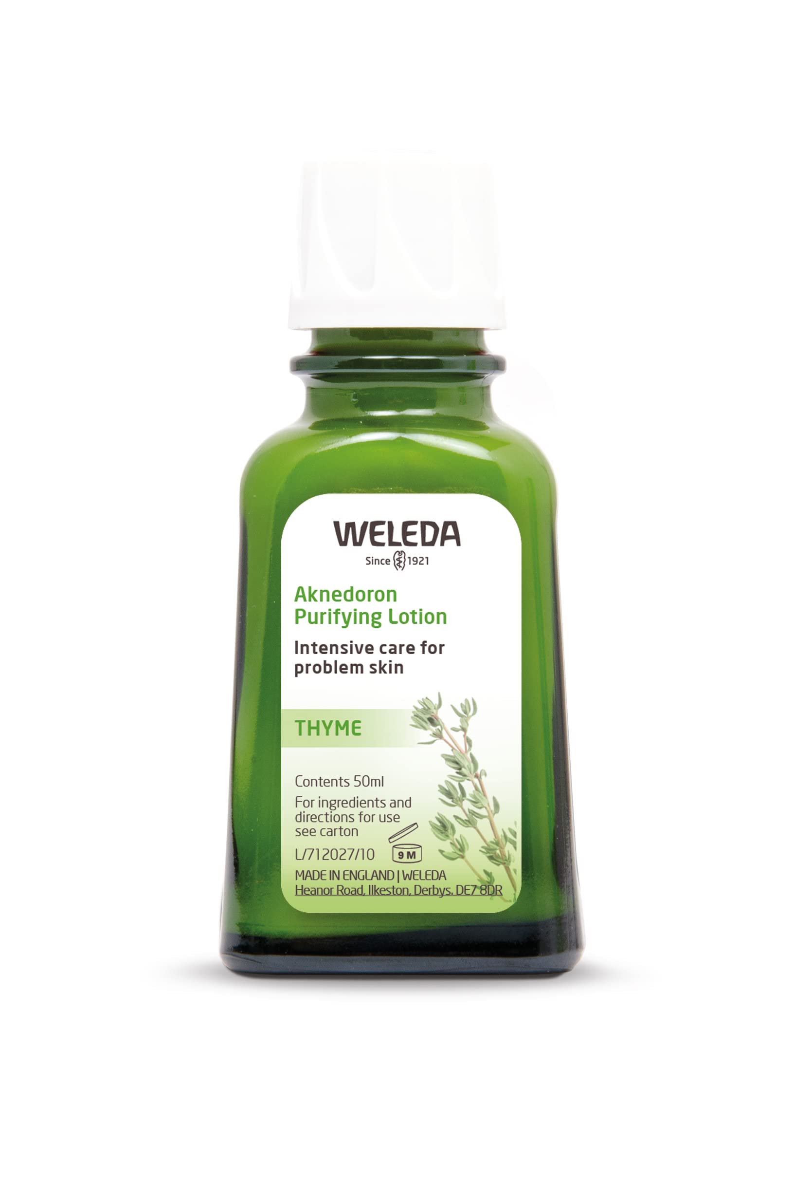 Weleda Aknedoron Purifying Lotion 50ml - Organic Spot Treatment for Acne-Prone Skin, Reduces Inflammation & Pores, Controls Shine - Certified Natural Skincare for Face & Body Care