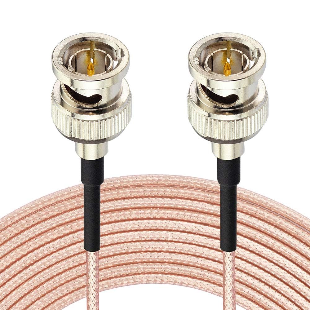 Superbat 10ft 75ohm BNC SDI Cable - 3G/HD SDI Video Cable for Cameras & Converters, Supports HD-SDI/3G-SDI/4K/8K (Straight,1Pcs) - Perfect for Professional Video Production, Live Streaming & Broadcast Equipment