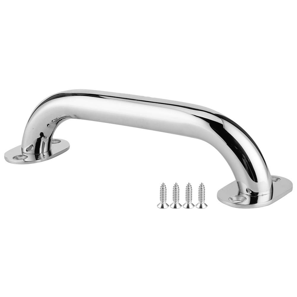 Stainless Steel Marine Handrail - 7.9 Inch 316 Grade Boat Grab Handle for Yacht, Hatch & Bathroom - Non-Slip Safety Grip for Boating & Marine Applications