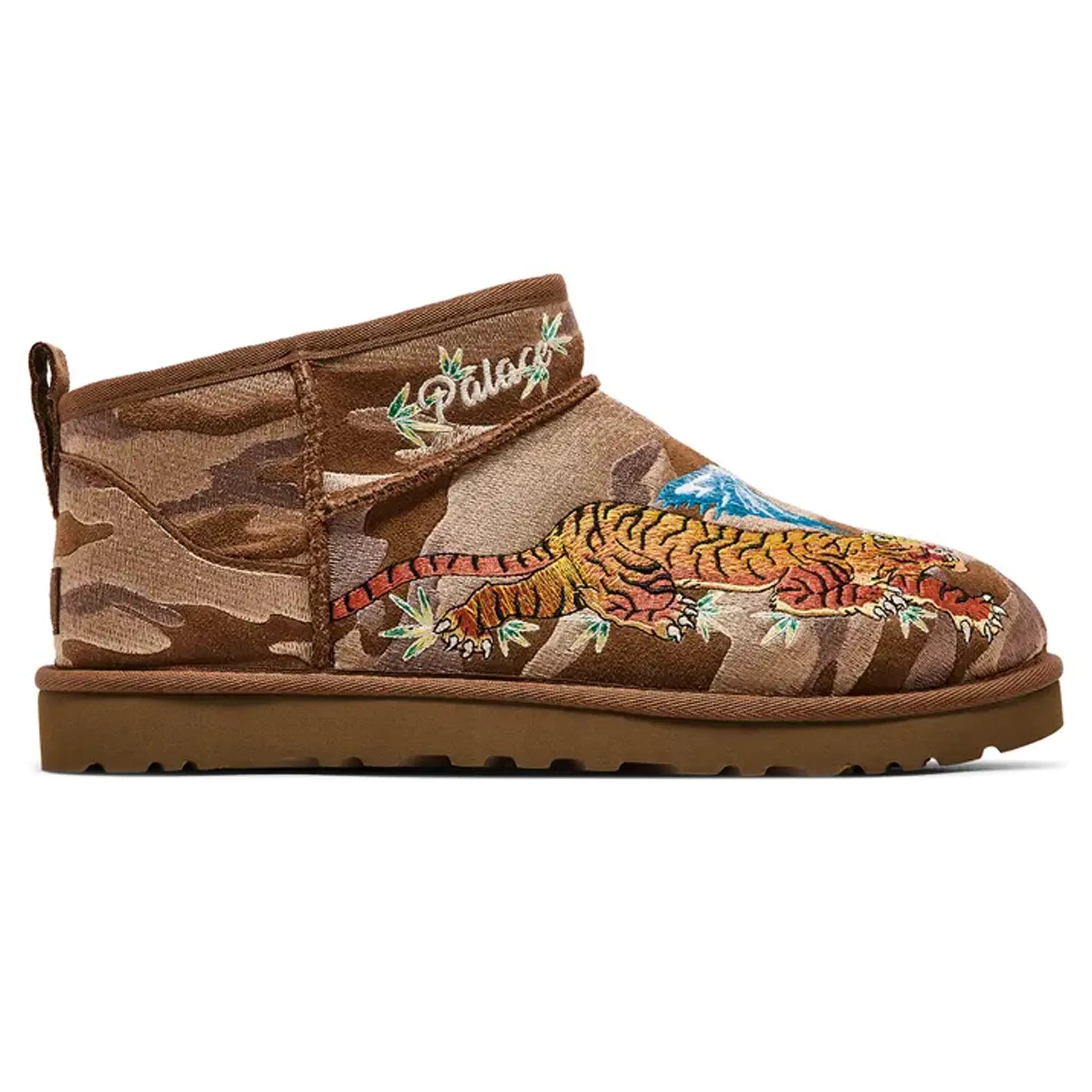 Palace x UGG Classic Ultra Mini Boot Chestnut Camo - Women's Winter Fashion Boots for Casual Outfits & Street Style