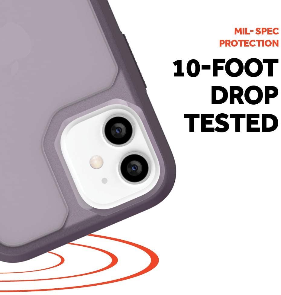 Griffin Survivor Strong Rugged Case for iPhone 12 Mini - Purple (GIP 046 PUR) | Shockproof & Drop Protection | Perfect for Outdoor Adventures & Daily Use