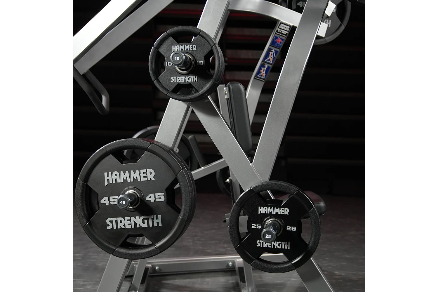 Hammer Strength Plate Loaded Iso-Lateral Row Machine for Home & Commercial Gym - Build Back Muscles with Adjustable Weight Training Equipment