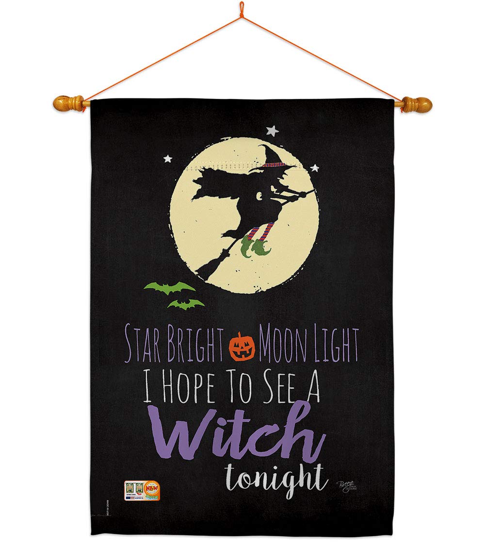 Halloween Decorative Flag 28x40in - Fall Star Bright Vertical House Flag for Outdoor & Indoor Decor