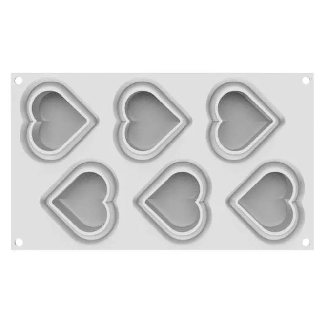 HEARTIX 85 Silicone Mold and Cutter Set - Flexible Baking Tools for Cake, Chocolate, Candy, Soap Making - Perfect for DIY Desserts and Crafts