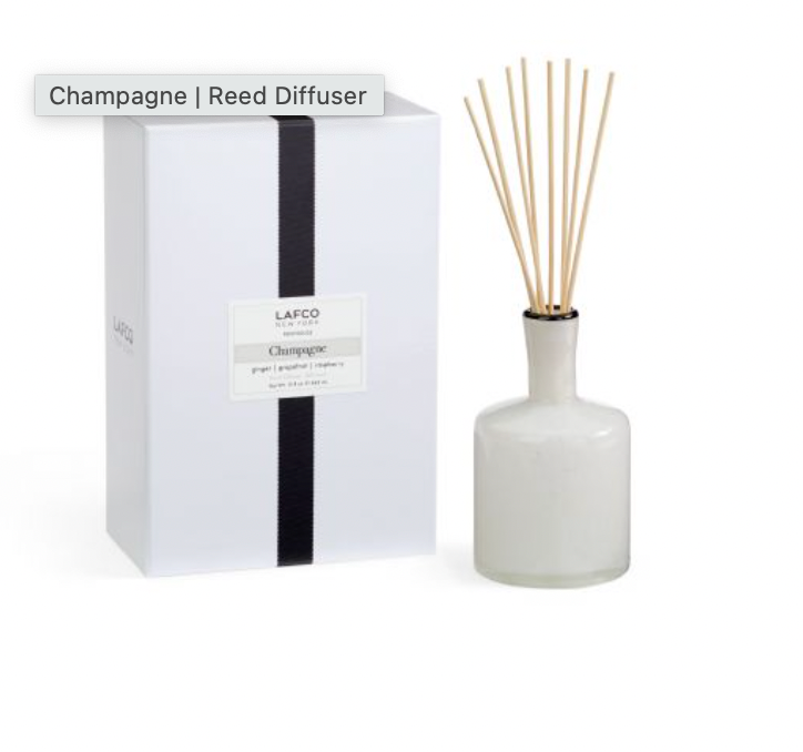 LAFCO Champagne Scented Reed Diffuser - Elegant Home Fragrance for Living Room, Bedroom & Bathroom | Long-Lasting Aromatherapy & Relaxation