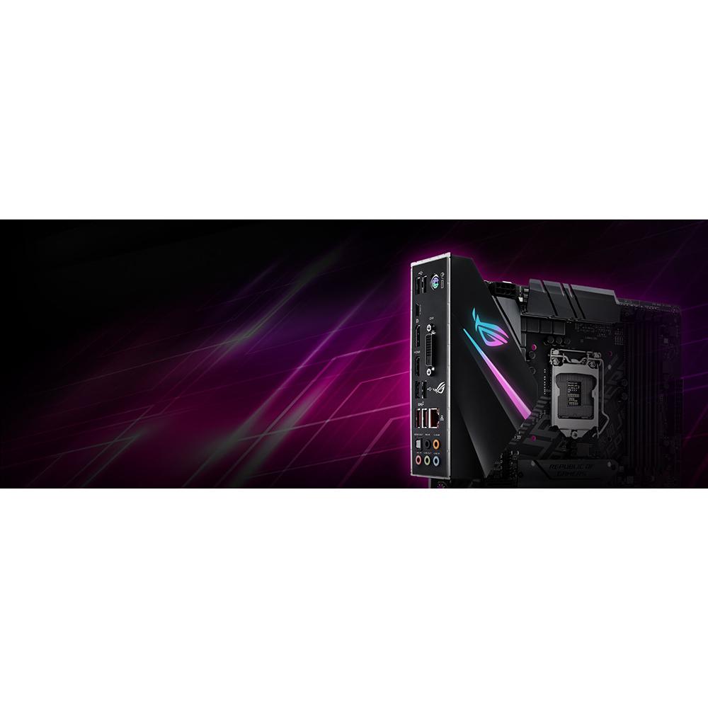 ASUS ROG STRIX H370-F GAMING LGA 1151 ATX Motherboard - Intel H370 Chipset, DDR4, Dual M.2, Aura Sync RGB Lighting for PC Gaming & Streaming Builds